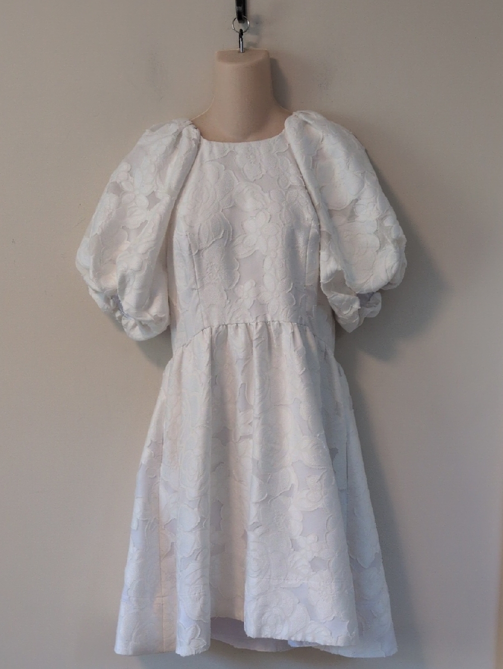 Lilly Pulitzer Knoxlie Dress Resort White Organza Bloom Jacquard 6 - Picture 5 of 16